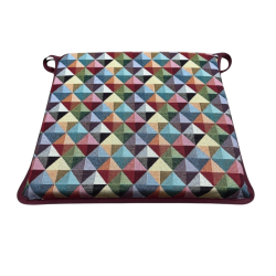 Coussins de siège carrés Big Holland Tapestry | Coussins de chaise carrés multicolores