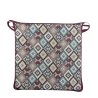 Coussins de siège carrés à motif tapisserie aztèque | Coussins de chaise carrés multicolores |