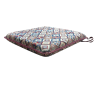 Aztec Tapestry Square Seat Pads | Multicoloured Square Chair Pads |