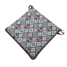 Coussins de siège carrés à motif tapisserie aztèque | Coussins de chaise carrés multicolores |