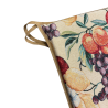 Square Seat Pad Natural Fruits Tapestry | Multicoloured Square Chair Pad