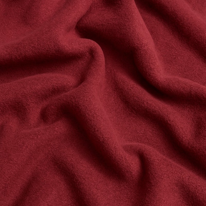 Tissu polaire bordeaux | Polaire rouge foncé pour loisirs créatifs | Tissu rouge pour loisirs créatifs |