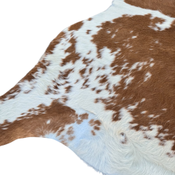 Tapis en peau de vache marron et blanche extra large | Très grande peau de vache