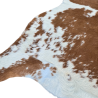Tapis en peau de vache marron et blanche extra large | Très grande peau de vache