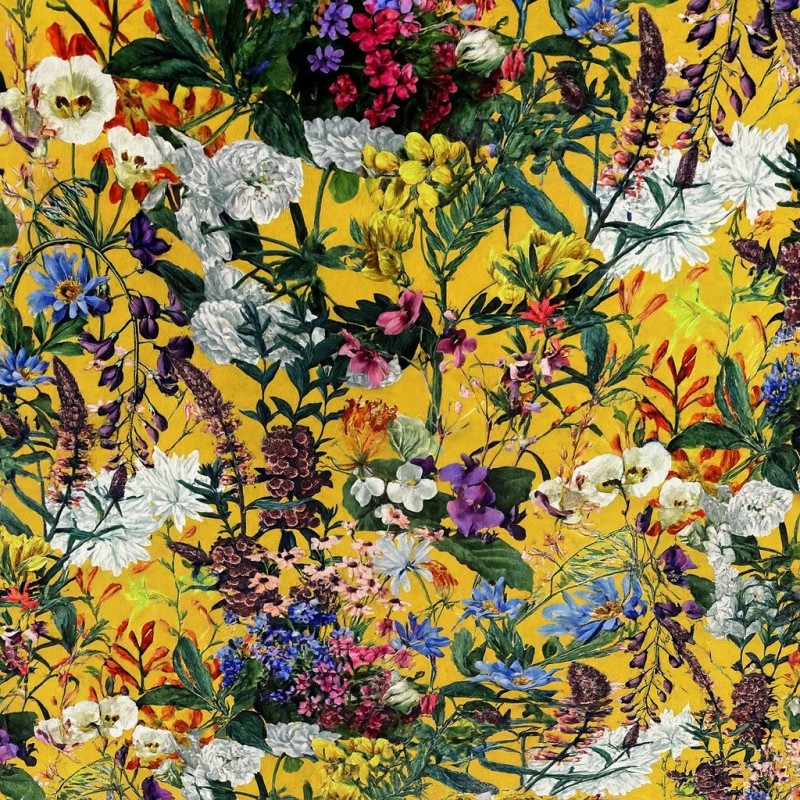 Velours de luxe - Été | Velours imprimés | Velours fleuris