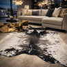 Extra Large Brown & off- White Cowhide Rug | X/Large Brown Cow Skin