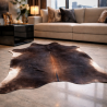 Large Natural Brown Cowhide | Brown Cow Hide Rug| Brown Hair on Hide |