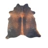 Tapis en peau de vache marron | Grande peau de vache marron | Peau à poils marron