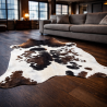 Tapis en peau de vache marron et blanche extra large | Peau de vache naturelle extra large