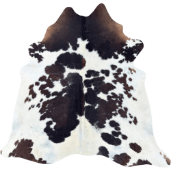 Extra Large Brown & White Cowhide Rug | X/Large Natural Cow Hide