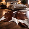 Large Brown & White Cowhide Rug| Brown & White Cowhide | Large Cowhides