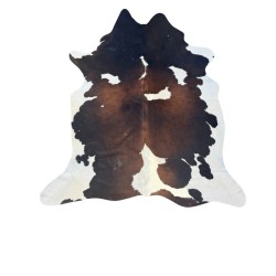 Tapis en peau de vache marron et blanche | Peau de vache marron et blanche | Peaux de vache |