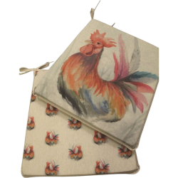 Cuscini per Sedie Conici Reversibili con Galli | Set di 2, 4, 6 o 8 Cuscini per Sedie