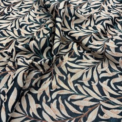 Tessuto Willow Bough Ebony | Tessuto per artigianato stampato | Tessuto William Morris