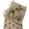 Rabbit Reversible Konischer Sitzpolster | Set aus 2, 4, 6 oder 8 Bunny Stuhlkissen
