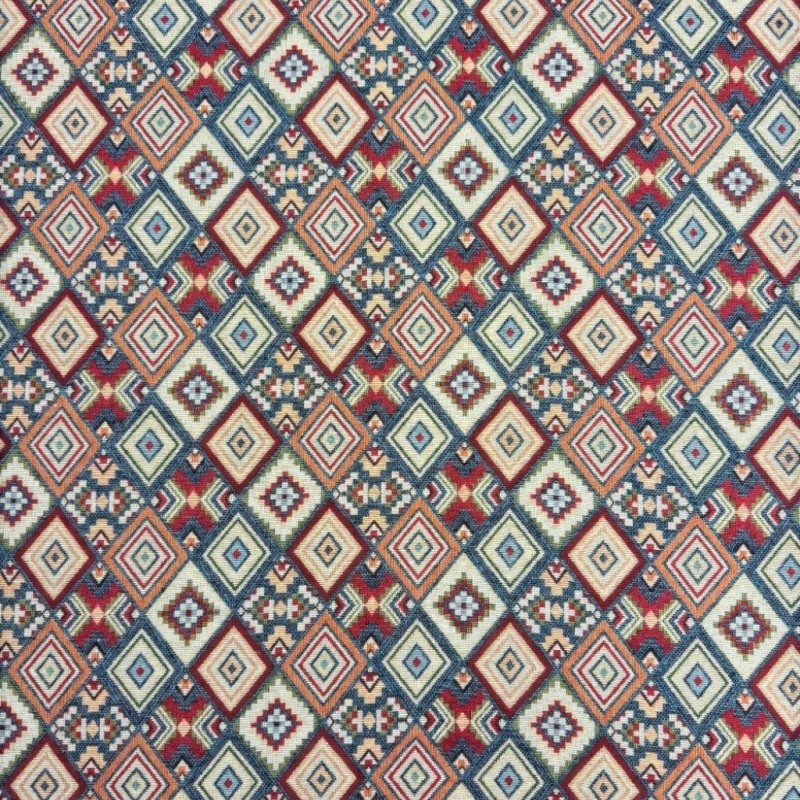 Aztec Tapestry Fabric |Geometric Printed Fabric |Multi-coloured Fabric