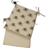 Small Pug Reversible Tapered Seat Pad | Set of 2, 4, 6 or 8 Chair Pads