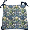 Tapered Seat Pad Strawberry Thief Navy | William Morris Print Seat Pads