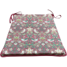 Tapered Seat Pad Strawberry Thief Crimson | William Morris Seat Pads
