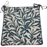 Coussin d'assise conique en tapisserie d'ébène à motif de branches de saule | Coussins d'assise à motifs |