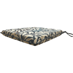 Tapered Seat Pad Willow Bough Ebony Tapestry| Patterned  Seat Pads |