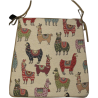 Llama Tapestry Tapered Seat Pad | Quirky Animal Tapestry Seat Pads |