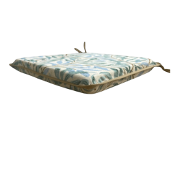 Tapered Seat Pad Willow Bough Tapestry Seaspray | Green  Seat Pads