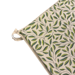 Coussin de siège conique à motifs de feuilles vertes | Coussins de siège coniques à motifs verts |