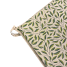 Tapered Seat Pad Green Leaves | Green Patterned Tapered Seat Pads |