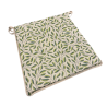 Tapered Sitzkissen Grüne Blätter | Grün gemusterte Tapered Sitzkissen |