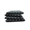 Silver Bee Tapered Seat Pads | Black & Silver Tapered Chair Pads