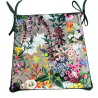 Velvet Rhapsody Tapered Seat Pads | Floral Velvet Tapered Chair Pads