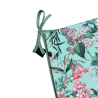 Velvet Tranquillity Tapered Seat Pads | Floral Velvet Chair Pads |