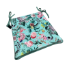 Velvet-Tranquillity-Sitzkissen mit konischer Form | Florale Samt-Stuhlkissen |