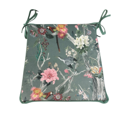 Coussins d'assise fuselés en velours d'inspiration chinoise | Coussins de chaise orientaux de luxe en velours