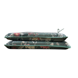 Coussins d'assise fuselés en velours d'inspiration chinoise | Coussins de chaise orientaux de luxe en velours