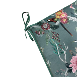 Cuscini per sedie in velluto Chinoiserie affusolati | Cuscini per sedie in velluto orientale di lusso