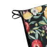 Schwarze Früchte Wandteppich Kegelförmige Sitzpolster| Frucht-Design Kegelförmiges Sitzpolster