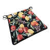 Coussins de siège coniques à motif de fruits noirs | Coussin de siège conique à motif de fruits