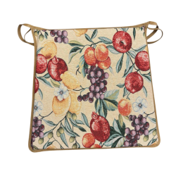 Natural Fruits Tapestry Tapered Seat Pads| Fruit Design Tapered Seat Pad