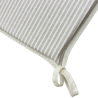 Coussins de siège coniques à rayures blanches | Coussins de siège coniques à rayures avec attaches |