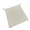 Coussins de siège coniques à rayures blanches | Coussins de siège coniques à rayures avec attaches |