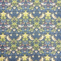 Strawberry Thief Navy Fabric | William Morris Fabric | Blue Print Fabric