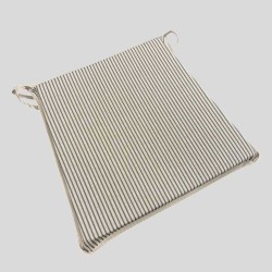 Coussins de siège gris à rayures coniques | Coussins de siège rayés | Gris à rayures |