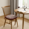 Strawberry Thief Crimson Spindle Seat Pad | Floral Spindle Chair Pads