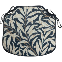 Tapisserie d'assise à fuseaux, motif branches de saule et ébène | Coussins d'assise William Morris