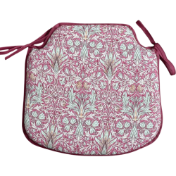 Snakeshead Crimson Spindle Seat Pad | Patterned Spindle Chair Pads |