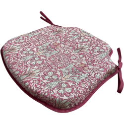 Coussin d'assise à fuseaux Snakeshead Crimson | Coussins de chaise à fuseaux à motifs |