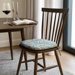 Cuscino per sedia Spindle Willow Bough Seaspray Tapestry | Cuscino per sedia blu verde