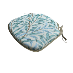 Spindle Seat Pad Willow Bough Seaspray Tapestry | Blue Green Chair Pad